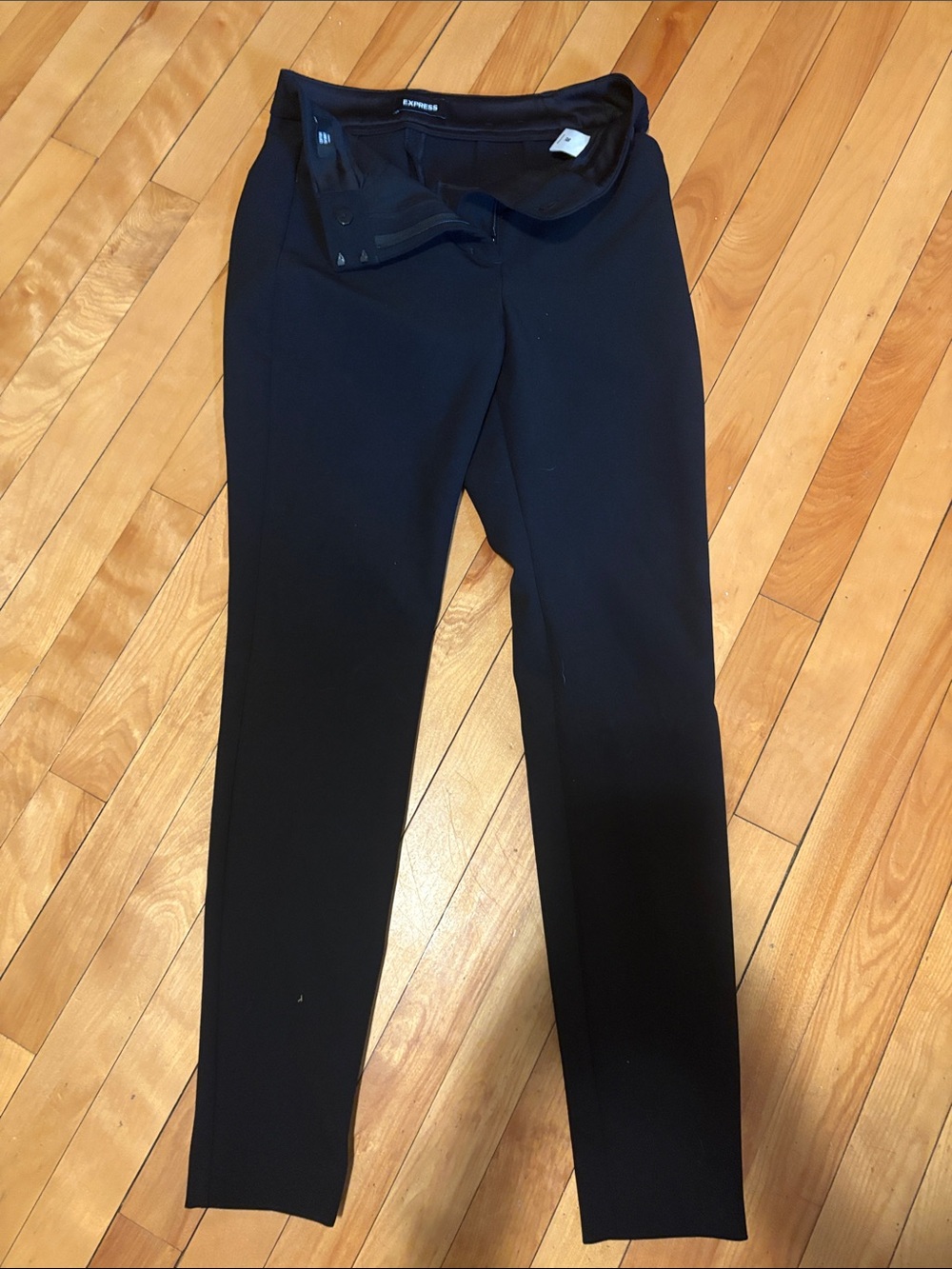 Express Black Slim Ponte Ankle-Length Pants